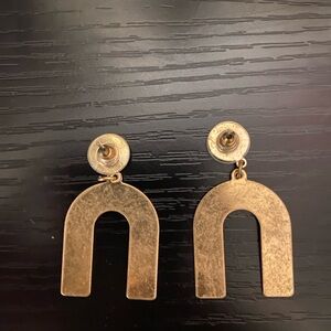 Gold Arch Earrings